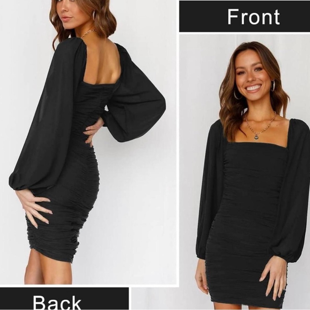 black hoco dress